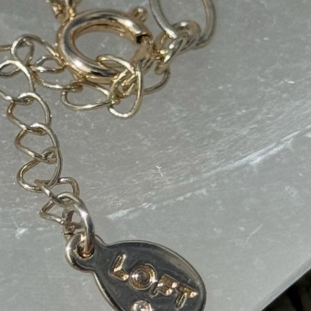 LOFT Gold Necklace and earrings with Whimsical Charm - Picture 4 of 5